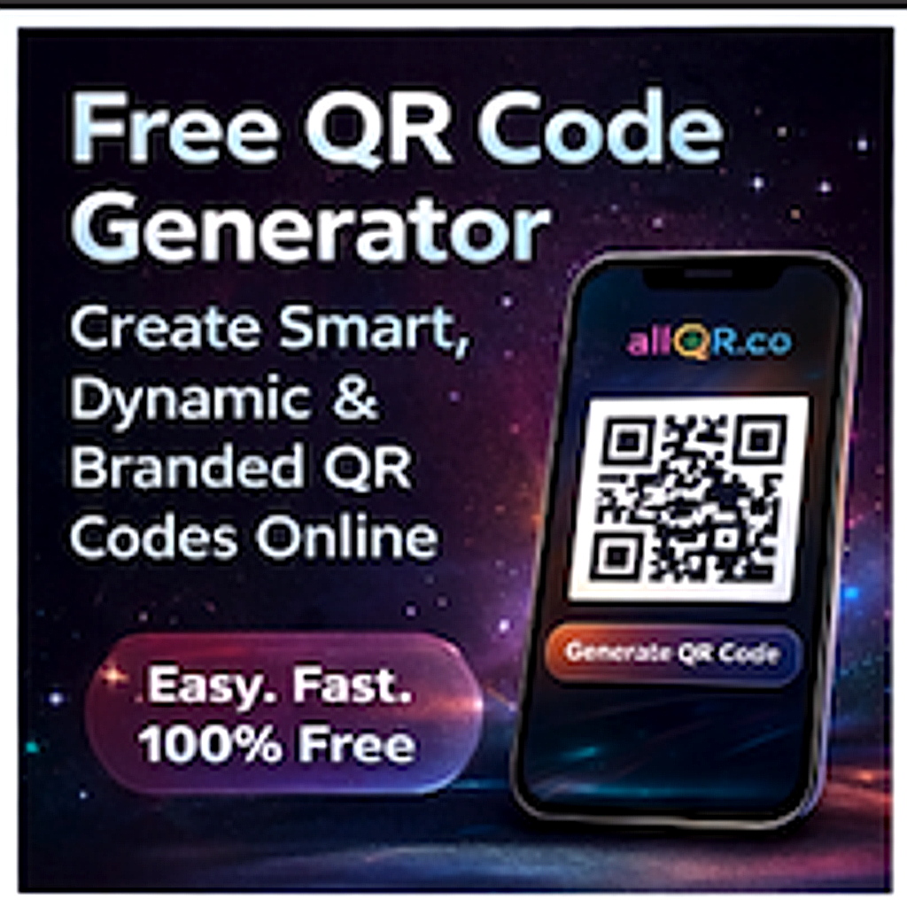Free QR Code Generator – Create Smart, Dynamic & Branded QR Codes Online with AllQR