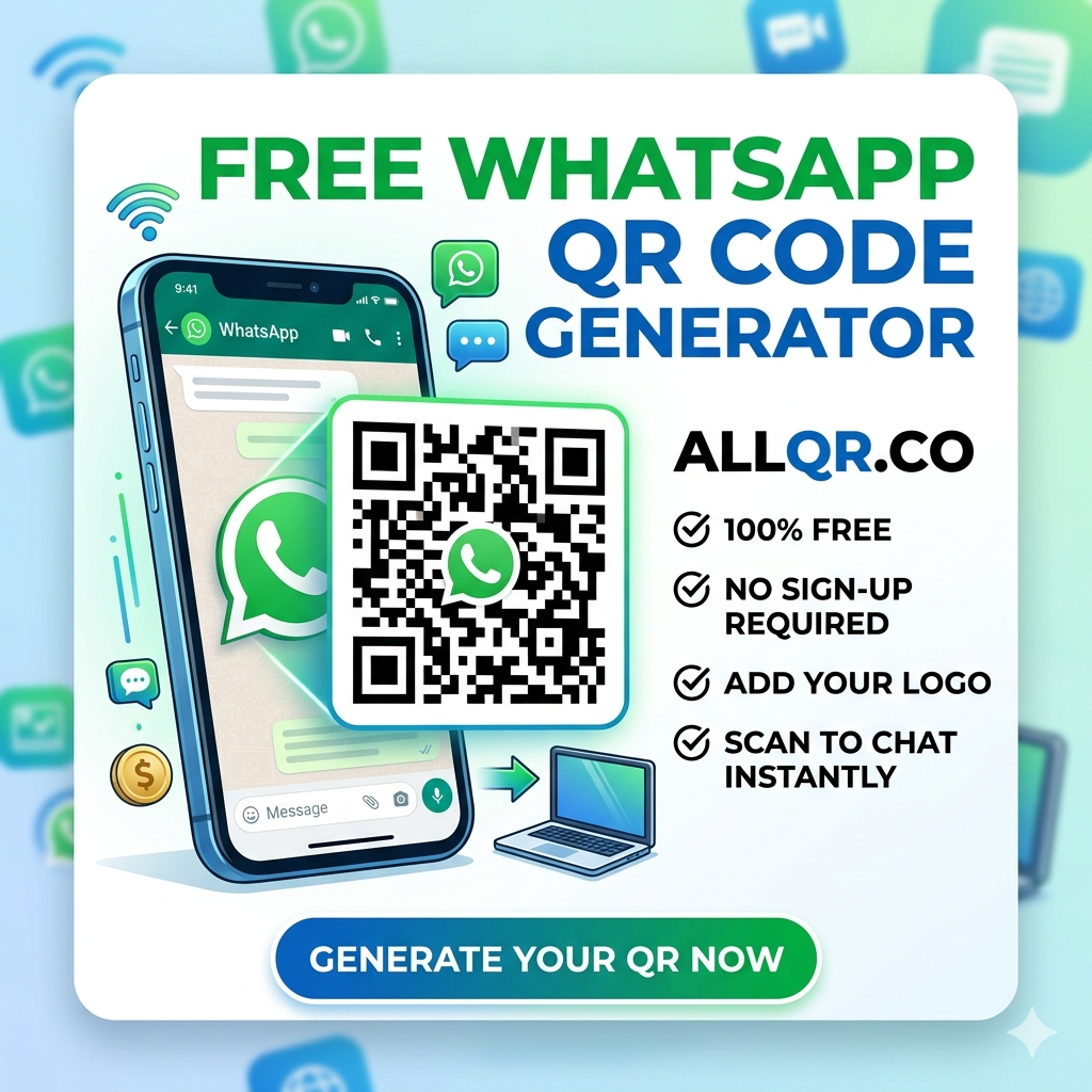 How to Create a 100% Free QR Code for WhatsApp Number in India (No Sign-Up)